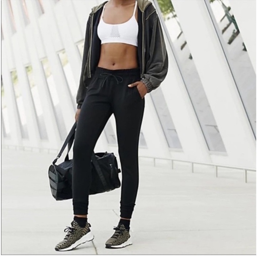 *FP MOVEMENT* Black Tie-Waist Jogger Pants Size Medium